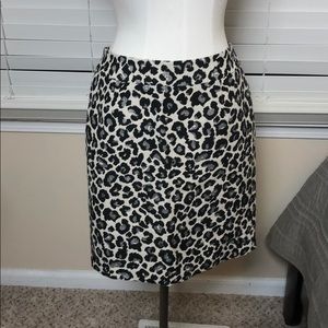 Halogen leopard skirt